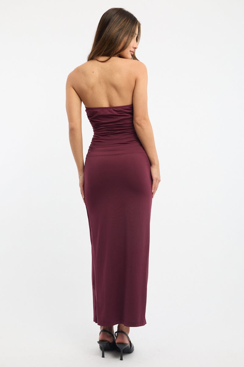 Red Bodycon Dress Halter Neck